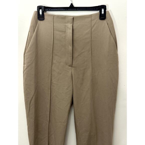 Topshop Women's Tan./Beige Front Seam Slit Ankle Pants 6 NWT - Picture 2 of 10